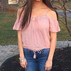 Forever 21 light pink blouse